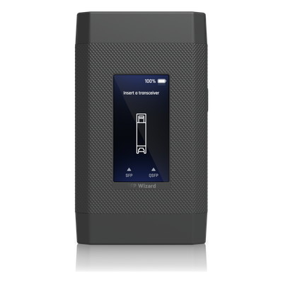 UACC-SFP-WIZARD - Reprogramador y Probador Portátil / SFP/SFP+/SFP28/QSFP+/QSFP28 / Pantalla Táctil 1.9" / BLE / Batería Li-Ion 300 mAh