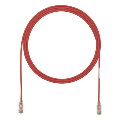 UTP28SP12RD - Cable de Parcheo UTP / Cat6 / 28AWG Diámetro Reducido / 3.66 m (12 ft) / LSZH / RJ45 Chapado Oro