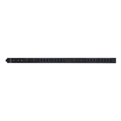 PDU30BVHVT20F - PDU Básico para Distribución de Energía, Entrada 200-230 Vca NEMA L6-30P, Con 16 Tomas C13 y 4 C19, de Instalación Vertical, 30 Amp, 220 Vca