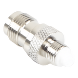 RFT-1240 - Adaptador RF / TNC Hembra a FME Hembra / Montaje en Línea / Cuerpo Bronce Niquelado / Contacto Oro / Aislante Teflón