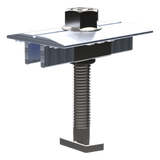 N00027 - Abrazadera Intermedia para Módulos Solares / Aluminio Serie 6000 / Módulos 30-40 mm / 47 g / Acero Inoxidable / 4 Sistemas de Montaje