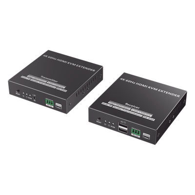 TT582KVM - Extensor KVM HDMI / 4K @ 60 Hz / 120 m (393.7 ft) / 18 Gbps / Cat 6/6a/7 / Salida Loop / USB y RS-232