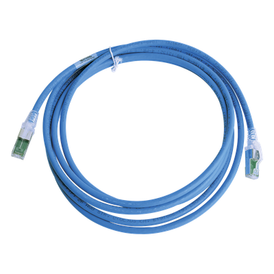 ZM6A-S50-06 - Patch Cord Cat6A S/FTP / CM/LS0H / 15.24 m (50 ft) / Blindaje 360° / Calibre 26 AWG / Color Azul