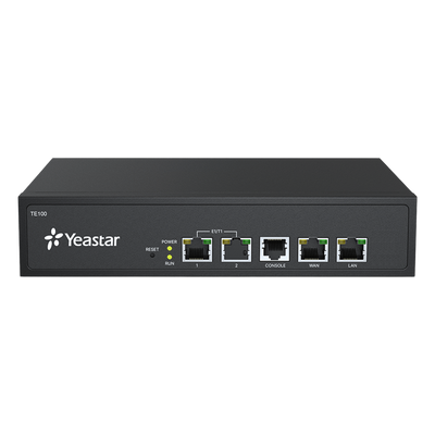 TE100 - Gateway VoIP / 1x E1/T1/J1 / 2x RJ45 Gigabit / 60 llamadas concurrentes / SIP / PRI-CAS-SS7-R2