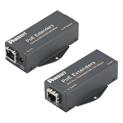 POEXKIT1 - Extensor PoE/PoE+ / 10/100 Mbps / Alcance 610 m (2000 ft) / Cat5e o Cat6 / IEEE 802.3af/at / -40°C a 70°C