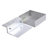 ZA-32/62CL - Kit de soporte ajustable / Movimiento lateral 1-1¼" (25-32 mm) / Aberturas 2¼"-3½" (57-89 mm) / Aluminio anodizado / 8½" (216 mm) de longitud / Puertas batientes