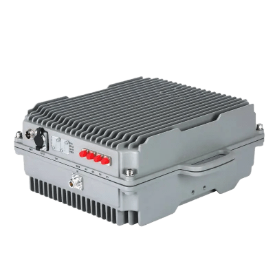 EPO43J-DB528-MU - Amplificador de Señal Celular / Unidad Principal con Puerto Óptico / Bandas 5 y 28 Completa / 27 dBm Potencia Salida / IP65 Exterior / Monitoreo RJ45