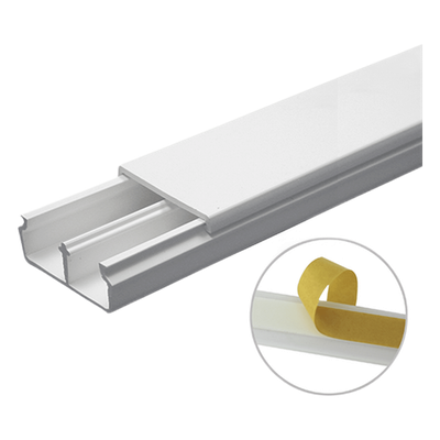 TMK-1735-CC - Canaleta PVC / 35 x 17 mm / 6 ft (1.83 m) / Autoextinguible / Resistente UV / NOM-001-SEDE-2005
