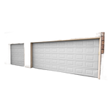 GARAGE88-SC - Puerta de Garage Americana / Aislada / 8x8 pies / Cuadro Corto 500x300 mm / Calibre 26 / Poliuretano 43 mm