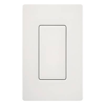 SCBISW - Inserto Ciego para Placa de Pared / Estilo Designer / Acabado Snow Satinado / Sin Tornillos Visibles