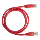 LP-UT3-200-RD - Cable de Parcheo UTP Cat5e / 2.0 m (6.56 ft) / RJ45 8P8C / Sin Blindaje / Rojo