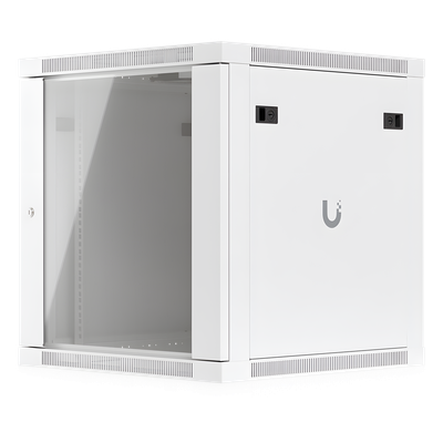 UACC-RACK-12U-WALL-600-G - Gabinete Rack 12U / Montaje en Pared / 4 Postes / Vidrio Templado / Carga 80 kg (176 lb) / 598 × 600 mm