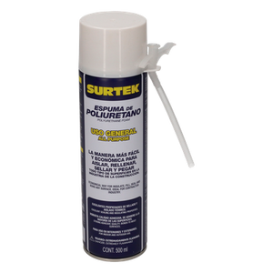 SYS-113521 - Espuma de Poliuretano / Capacidad 500 ml / Válvula de una sola aplicación / Tubo de extensión incluido