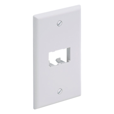 CFP2WH - Placa de Pared Vertical / 2 Puertos Mini-Com / 69.8 x 114.3 mm / 2.75 x 4.5 pulgadas / ABS / Blanco