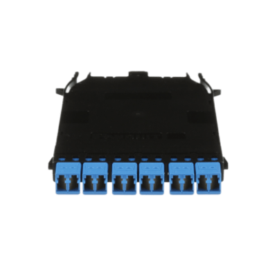 FHC9N-12-10AS - Cassette HD Flex Para 12 Fibras Monomodo OS2, de MPO a 6 Conectores LC Duplex, Método de Polaridad A, Color Azul