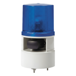 S125DML-WS-012024-B - Baliza Indicadora con Bocina / LED Azul / 5 Tonos 105 dB / 4 Patrones Destello / 12-24 VCD / -30 °C a +50 °C