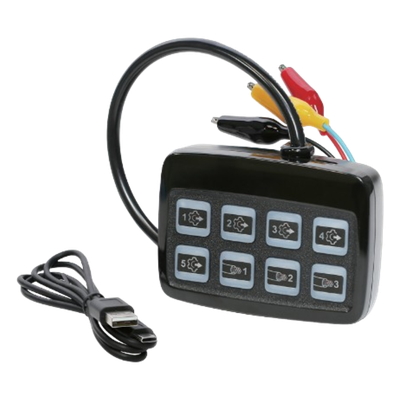 SP007 - Programador de Luces Auxiliares / Programación Simultánea Múltiple / 12-24 VDC / Panel Portátil / -20°C a 50°C