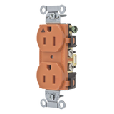 HUB-IG-5252 - Contacto Dúplex / 15A 125V / 2 Polos 3 Hilos / NEMA 5-15R / Grado Comercial / Nylon / -40°C a 75°C