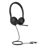 UH35-DUAL-UC-USB-C/A - Diadema Alámbrica USB / Cancelación de Ruido 60% / Altavoz 35 mm / USB-C/A Dual / Luz de Ocupado / Brazo Ajustable 300°