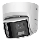 DS-2CD2346G2P-ISU/SL(C) - Cámara Turret IP / 4 Megapixel / Dual Lente 2.8 mm / Panorámica 180° / IR 30 m (98.4 ft) / IP67 / Audio Bidireccional / AcuSense / WDR 120 dB