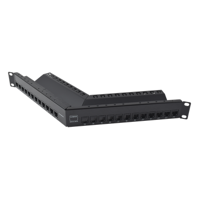 Z6AS-PNLA-24K - Patch Panel / 24 Puertos / Blindado Cat 6A / Angulado / 1UR