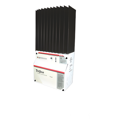 TS-60 - Controlador de Carga Solar PWM / 60 A / 12V 24V 48V / Puerto RS-232 / Hasta 4 kW / 7 Preajustes / Disipador de Calor