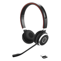 EVOLVE-65-DUO-MS - Diadema / Auricular Jabra Evolve 65 Stereo / Bluetooth / Cancelación de Ruido / 14h Autonomía (6599-823-309)