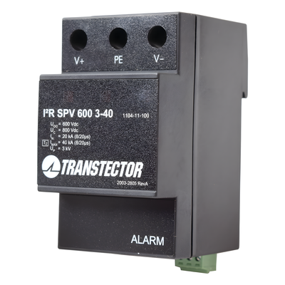 I2R-SPV600-3-40 - Supresor de Sobretensiones / 600 VDC / 20 kA In / 40 kA Imax Tipo 2 / DIN Rail