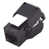LP-KJ-516-TTBK - Módulo Jack Keystone / Cat5e / Toolless / Terminación 180° / UTP / 1 Puerto / Color Negro
