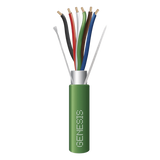 3206-2105/1000 - Bobina de 305 Metros (1000 Pies) de Cable 6 x 22 AWG / Blindado / Plenum de Color Verde / Para Aplicaciones de Audio, Seguridad y Control