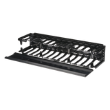NMF2 - Organizador de Cables Horizontal / Alta Densidad / 19in / 2UR / Frontal Único / ABS con Radio de Curvatura