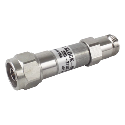 HR-20N - Bloqueador de DC / 250-2700 MHz / 500W / 3kV / -164 dBc PIM / Tipo N / IP65