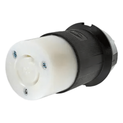 HUB-HBL-2323 - Conector Industrial con Bloqueo de Media Vuelta / 20 A 250 V CA / 2 Polos 3 Hilos / NEMA L6-20R / Interior Seco / -40°C a 75°C