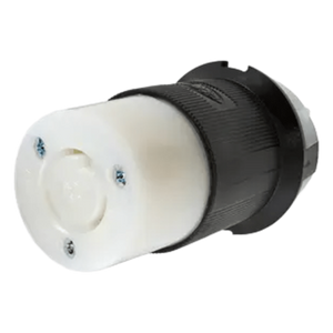 HUB-HBL-2323 - Conector Industrial con Bloqueo de Media Vuelta / 20 A 250 V CA / 2 Polos 3 Hilos / NEMA L6-20R / Interior Seco / -40°C a 75°C