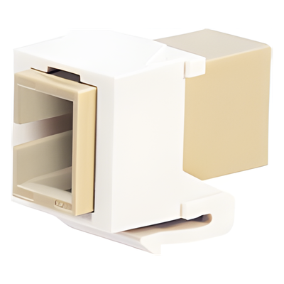 NKSCMZIW - Módulo Acoplador de Fibra Óptica / SC Simplex / Monomodo OS1/OS2 / Keystone / Cerámica Zirconia / Blanco Mate