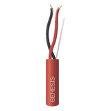4511-1104/1000 - Bobina de Cable / 305 m (1000 pies) / 2 x 16 AWG / Plenum FPLP CL3P FT6 / Rojo / Detección de Incendio y Evacuación