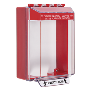 STI-14210FR-ES - Cubierta de Montaje Superficial / Policarbonato UV / 6.17" x 4.58" x 1.83" / ADA / -40°C a 121°C / Texto Incendio Español