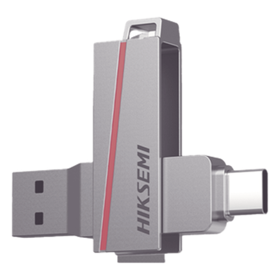 HS-USB-E307C/16G - Memoria USB Dual / 16 GB / USB-C y USB-A / Lectura 150 MB/s / Aleación de Zinc / 19.2 g
