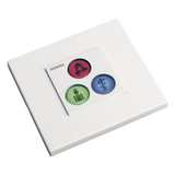 NX0394 - Módulo de Botones para Sistema de Llamadas / 3 Teclas Iluminadas / Retroalimentación Táctil y Audible / BUS RS485 / 12 V / Empotrado o Superficie