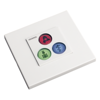 NX0394 - Módulo de Botones para Sistema de Llamadas / 3 Teclas Iluminadas / Retroalimentación Táctil y Audible / BUS RS485 / 12 V / Empotrado o Superficie