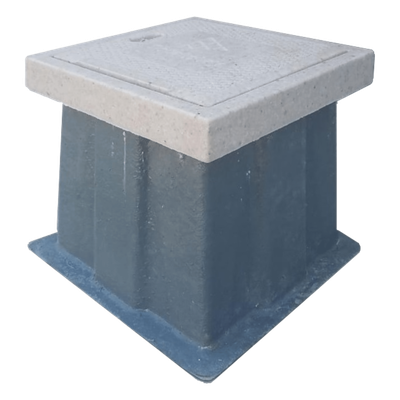 LP-AP-30X30X45 - Registro para Alumbrado Público / 30 x 30 x 45 cm / Resistencia 3 Toneladas / Uso Peatonal / Impermeable / Anticorrosión