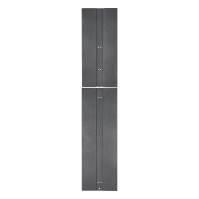 PE2VEP - Tapa Final de Fila / 83.9 in (2131 mm) / 1.6 in (41 mm) / Acero / 45 UR / Negro