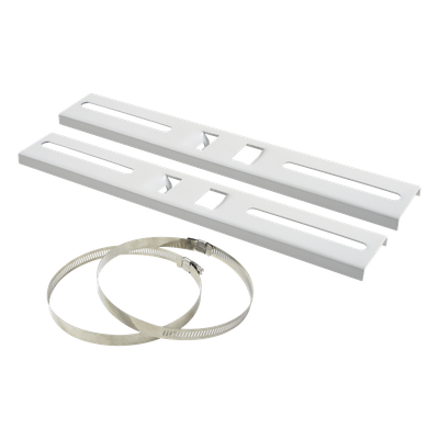 PST-MOUNT-POLE-V2 - Montaje de Metal para Poste Universal / Ajuste 115-280 mm / Carga 30 kg / Ángulo 45° / Acero con Pintura Electroestática / 300x44 mm (0.98x0.14 ft)