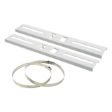 PST-MOUNT-POLE-V2 - Montaje de Metal para Poste Universal / Ajuste 115-280 mm / Carga 30 kg / Ángulo 45° / Acero con Pintura Electroestática / 300x44 mm (0.98x0.14 ft)