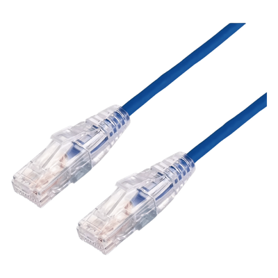 LP-UT6A-700-BU28 - Cable de Parcheo Slim UTP Cat6A / 7 m (22.97 ft) / 28 AWG / RJ45 / Azul