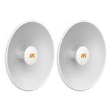 N5-X25-2PACK - Antena Modular Dual Slant / Ganancia Ajustable 8-25 dBi / Frecuencia 4.9-6.4 GHz / Apertura 8° / Aluminio Fundido / 42.9 cm (16.9 in) Diámetro
