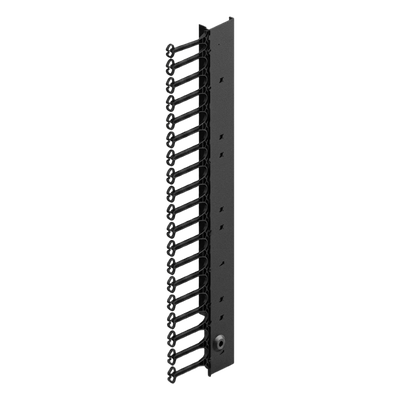 PS1CM218 - Organizador Vertical de Cables / 45 UR / 2 m (6.6 ft) / 726 Cables / RAL 9005 / Dedos 1.75 pulg / 95x208 mm