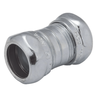 HUB-2922 - Conector Compresión para Pared Delgada / Acero Galvanizado / 1/2 in / 25.50 mm / Compacto