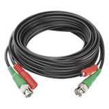 DIY-5M-HD - Cable Coaxial Siames / BNC RG59 + Alimentación / 5 m (16.40 ft) / 100% Cobre / 4K / Interior y Exterior