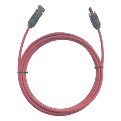 CFMC41MRED - Cable Fotovoltaico / 1 m (3.28 ft) / 6 mm² (10 AWG) / Rojo / MC4 Macho-Hembra / -40°C a 90°C / 1000/2000 V
